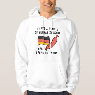 Ik ben bang voor de worst hoodie