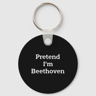Ik ben Beethoven Costume Funny Music Halowee Sleutelhanger