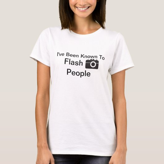 Ik ben bekend met Flash People T-shirt (Voorkant)