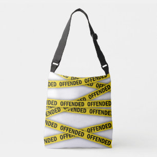Ik ben beledigd politie tape niet kruisen crossbody tas