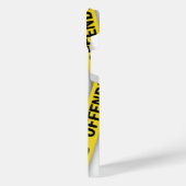 Ik ben beledigd politie tape niet kruisen iPhone hoesje (Linkerkant)