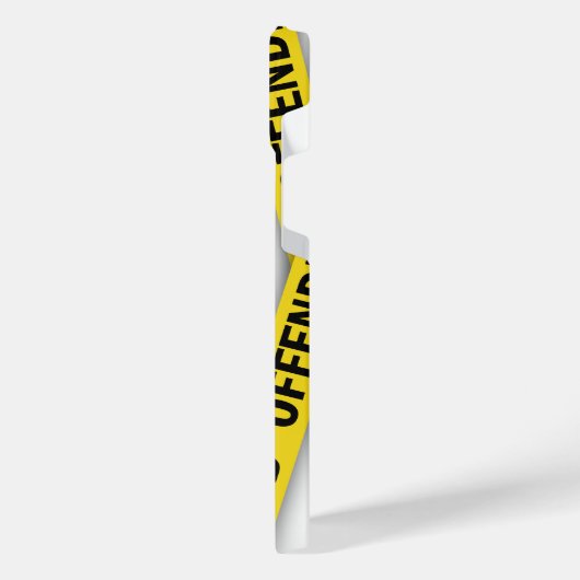 Ik ben beledigd politie tape niet kruisen iPhone hoesje (Linkerkant)