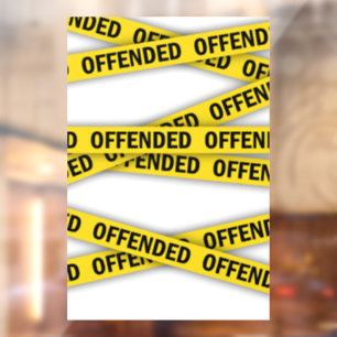 Ik ben beledigd politie tape niet kruisen raamsticker