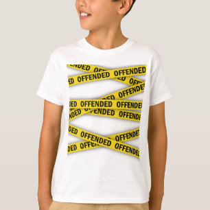 Ik ben beledigd politie tape niet kruisen t-shirt