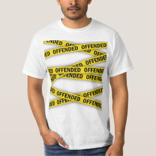 Ik ben beledigd politie tape niet kruisen t-shirt
