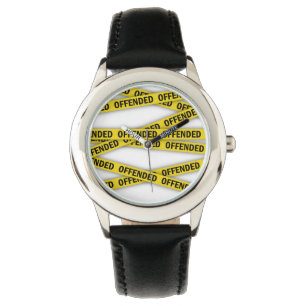 Ik ben beledigd politielint niet oversteken horloge