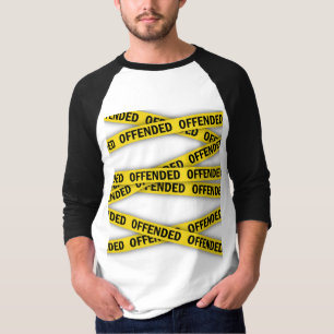 Ik ben beledigd politielint niet oversteken t-shirt