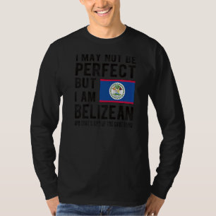 Ik ben Belizean Flag Belize Heritage Belizean Root T-shirt