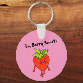 Ik ben Berry Sweet. - Funny Fruit Pun Sleutelhanger (Voorkant)