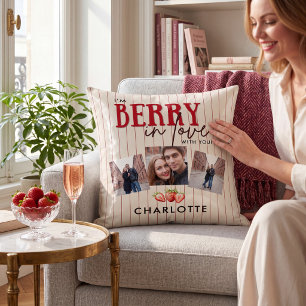Ik Ben Berry Verliefd Koppel Foto's Kussen