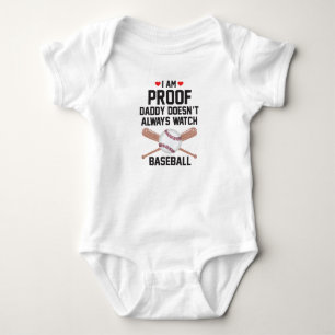 Ik ben bewijs dat papa niet altijd naar honkbal ki romper