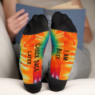 Ik ben Bezige Tie Dye Sokken