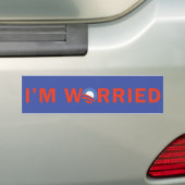 Ik ben bezorgd bumpersticker (Op auto)