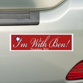 Ik ben bij Ben Bumpersticker (Op auto)
