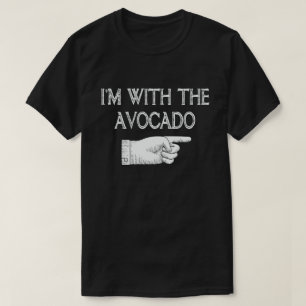 Ik ben bij de Avocado Funny Couple Halloween T-shirt
