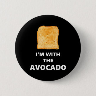 Ik ben bij de Avocado Toast Halloween Costume Ronde Button 5,7 Cm