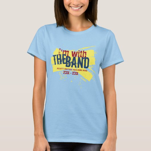 Ik ben bij de band | Marching Band Mam T-Shirt (Voorkant)