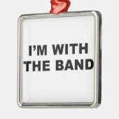 Ik ben bij de band. metalen ornament (Links)