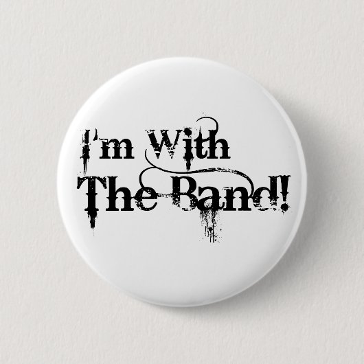 Ik ben bij de band! ronde button 5,7 cm (Voorkant)