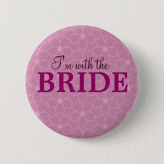 Ik ben bij de bride badge _Hen & Bacherolette part Ronde Button 5,7 Cm