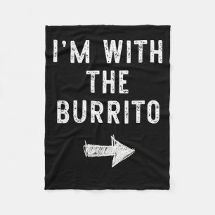Ik Ben Bij De Burrito Grappige Halloween Koppel Ko Fleece Deken