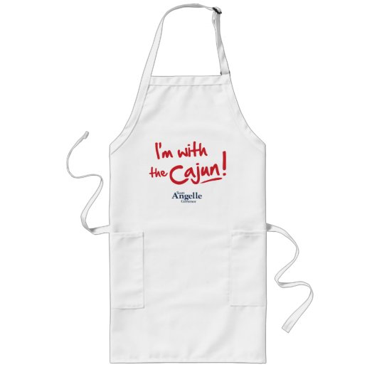 "Ik ben bij de Cajun" Apron Lang Schort (Voorkant)