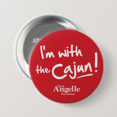 "Ik ben bij de Cajun" Button (Voorkant /achterkant)