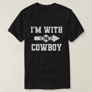 Ik ben bij de Cowboy Funny Couple Halloween Costum T-shirt