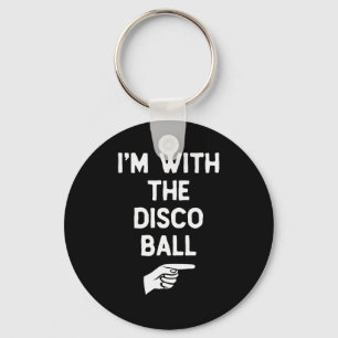 Ik ben bij de discobal Funny Halloween Matching C Sleutelhanger