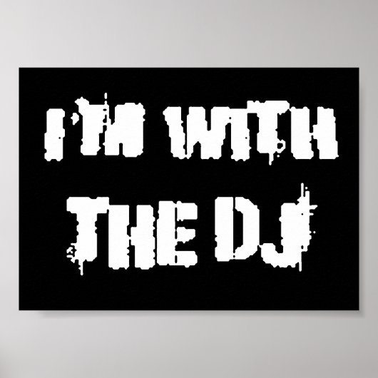 Ik ben bij de DJ Poster (Voorkant)