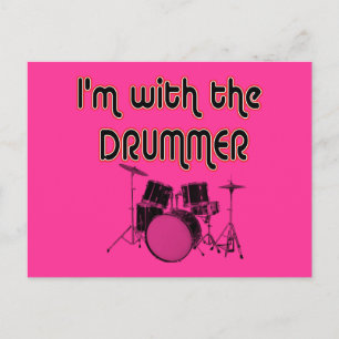 IK BEN BIJ DE DRUMMER BRIEFKAART