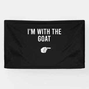 Ik ben bij de Goat Halloween Costume Party Goat Spandoek