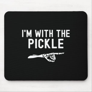 Ik ben bij de Pickle Funny Halloween Pickle Skelet Muismat