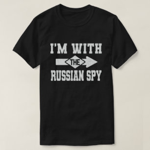 Ik ben bij de Russische spionarelhoer Halloween T-shirt