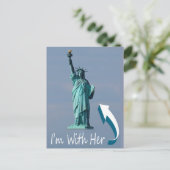 Ik ben bij haar! briefkaart (Staand voorkant)