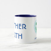 Ik ben bij haar Mok - Moeder Aarde Wereldkaart Art (Midden)