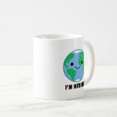 Ik ben bij haar - Planet Earth Day Koffiemok (Voorkant rechts)