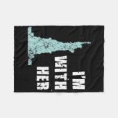 Ik ben bij haar Vrijheidsbeeld Fleece Deken (Voorkant (Horizontaal))