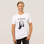 Ik ben bij Hem (Jezus) Tri-Blend Shirt (Voorkant volledig)