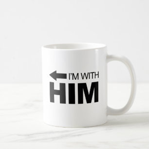Ik ben bij hem (links) koffiemok