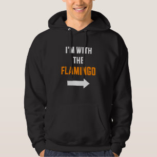 Ik ben bij het flamingo partner paar kostuum hallo hoodie