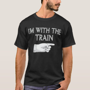 Ik ben bij het treinstauweeskostuum. t-shirt