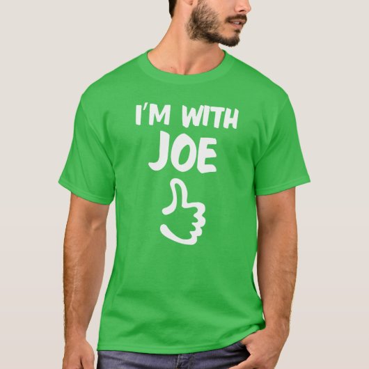 Ik ben bij Joe shirt - Shamrock Green (Voorkant)