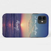Ik ben bij jou Altijd Bijbelversie Case-Mate iPhone Case (Achterkant (horizontaal))