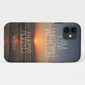 Ik ben bij jou Altijd Bijbelversie Case-Mate iPhone Case (Achterkant (horizontaal))