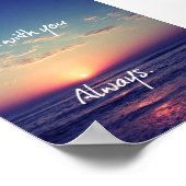 Ik ben bij jou Altijd Bijbelversie Poster (Hoek)