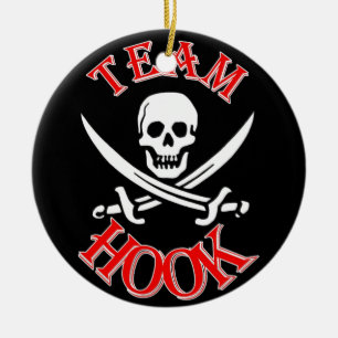 Ik ben bij Kapitein Hook Keramisch Ornament