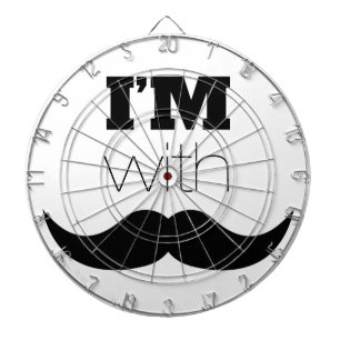 Ik ben bij Mustache Dartbord