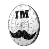 Ik ben bij Mustache Dartbord (Voorkant Rechts)