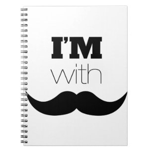 Ik ben bij Mustache Notitieboek